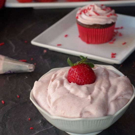 Strawberry Whipped Cream Frosting