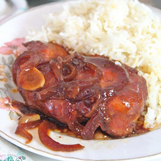 SLOW COOKER BOURBON CHICKEN