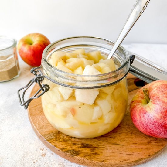 Apple and pear compote