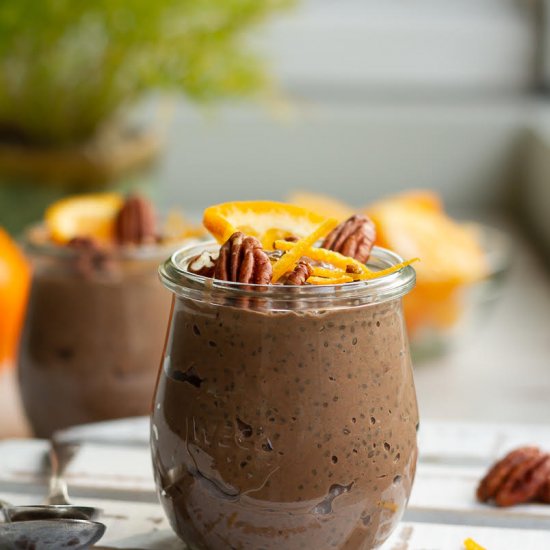 Chocolate Orange Chia Pudding