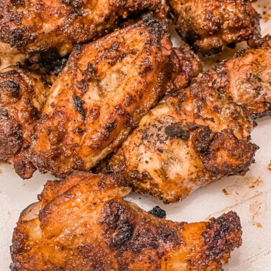 Smoked Chicken Wings with Dry Rub