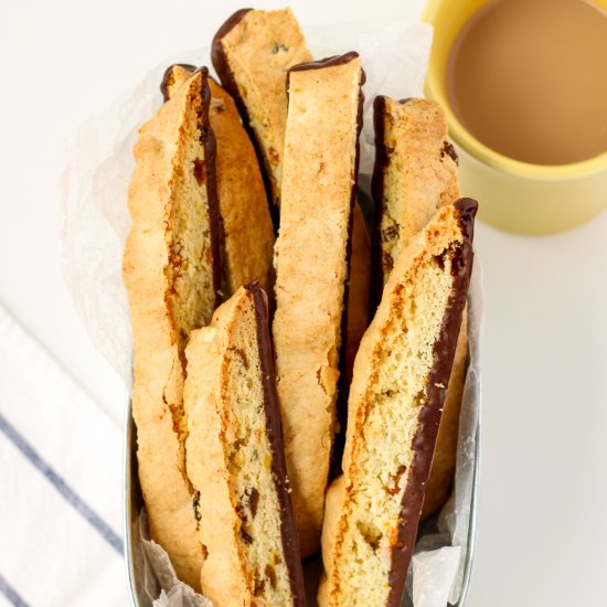 Orange Cardamom Biscotti