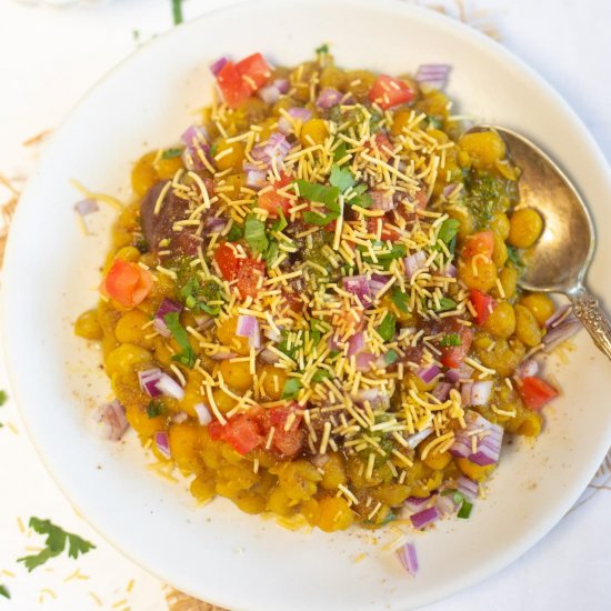 Easy Ragda Chaat