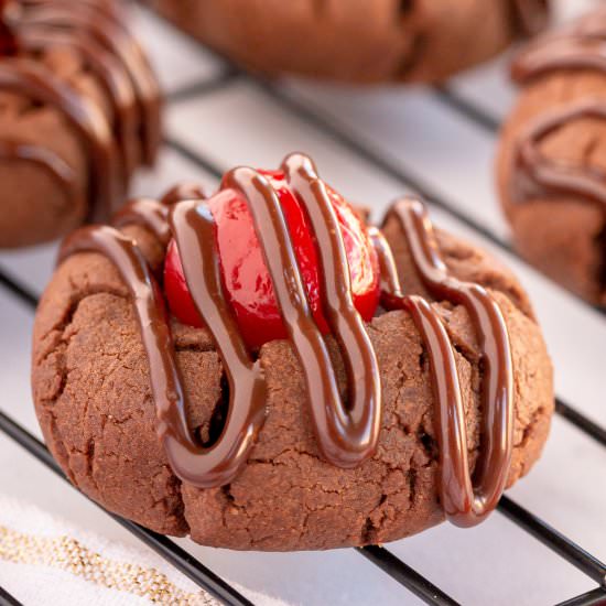 Chocolate Covered Cherry Cookies