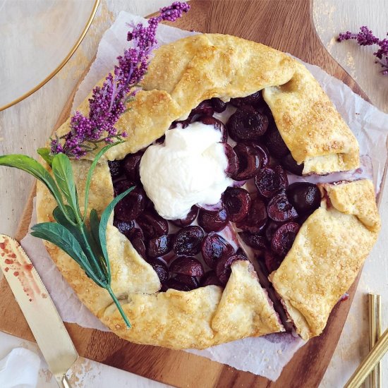 Bourbon Cherry Galette