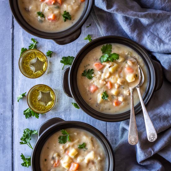 Low Fat & Low Carb Clam Chowder