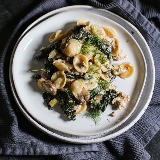 One-Pot Orecchiette with Fennel