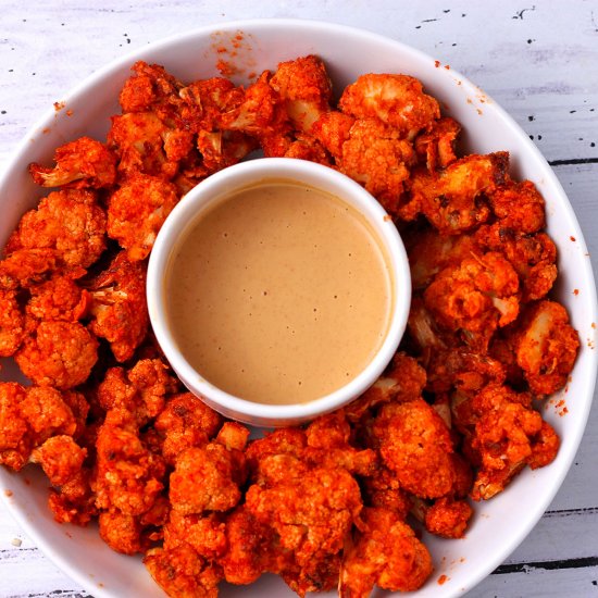 Spicy Vegan Cauliflower Wings