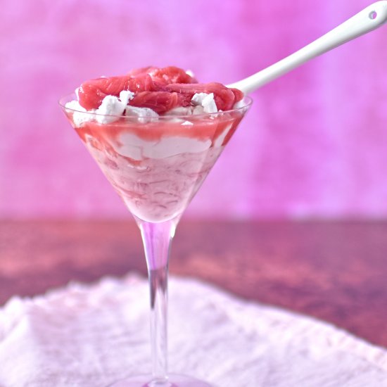 star anise and rhubarb Eton mess