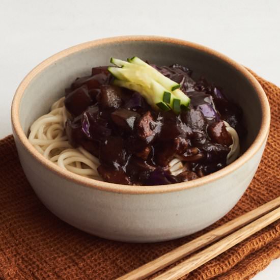 Jjajangmyeon (Black Bean Noodles)