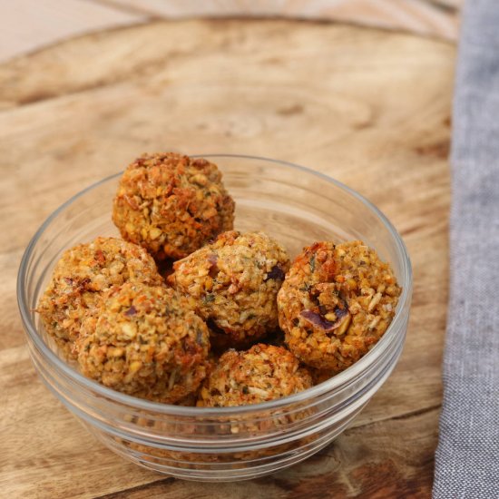 Vegan Baked Herb Falafel