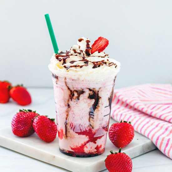 Chocolate Strawberry Frappuccino