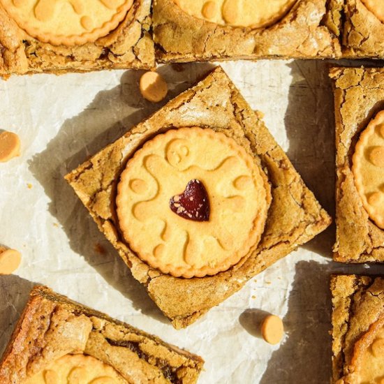 Quick V-Day Blondies