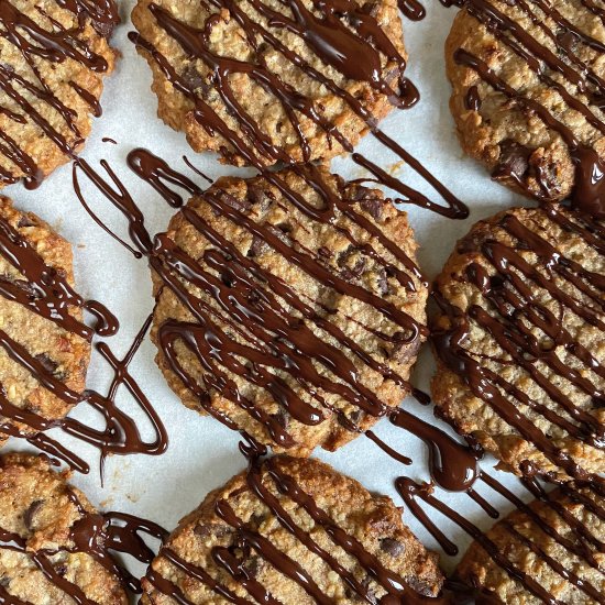 Banana Cookies with Chocolate Chips