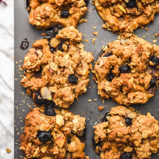 Vegan Blueberry Almond Muffins