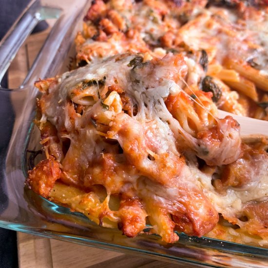 Baked Ziti with Turkey Sausage