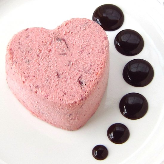 Cranberry Orange Semifreddo Hearts