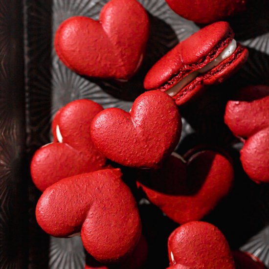 Red Velvet Macarons