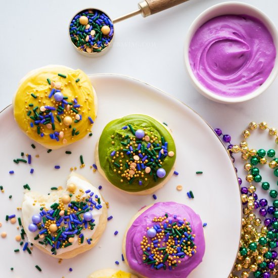 Mardi Gras Cookies