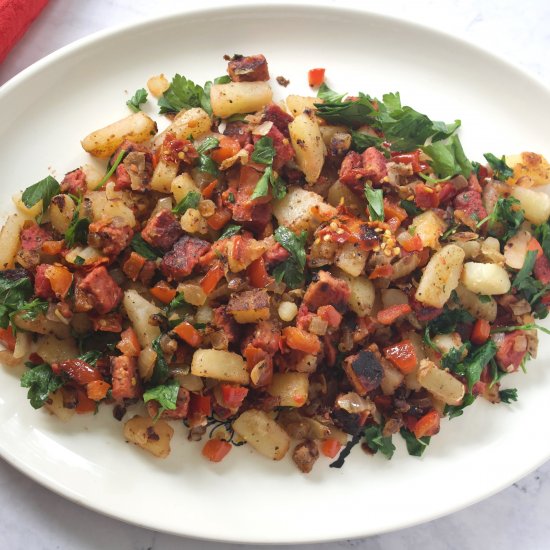 Corned Tempeh Hash