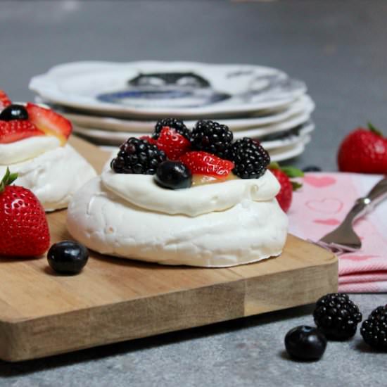 Passion Fruit & Fresh Berry Pavlova