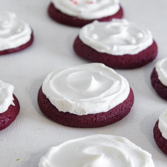 Vegan Lofthouse Red Velvet Cookies