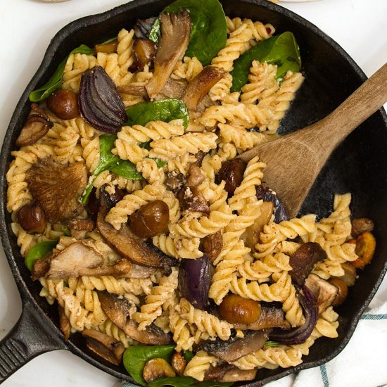 Lemon and Garlic Tahini Pasta