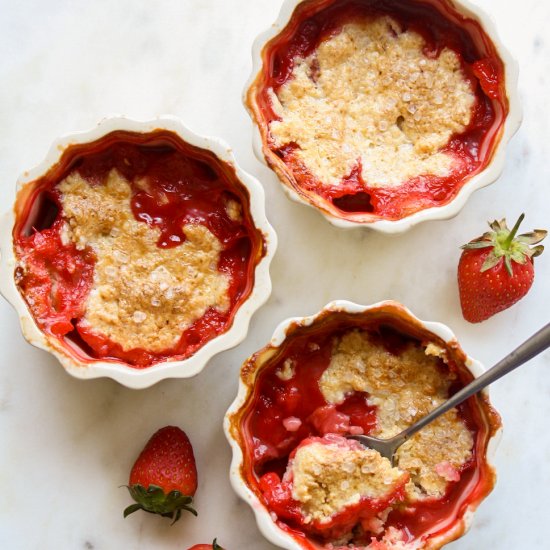 Mini Strawberry Cobbler