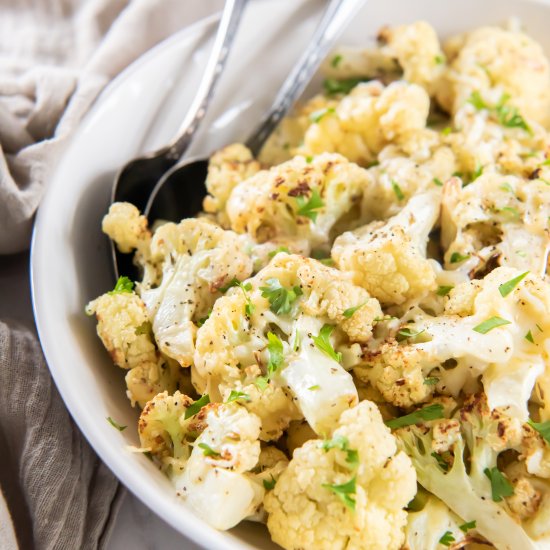 Air Fryer Cheesy Cauliflower