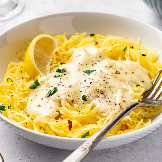 Spaghetti Squash Alfredo