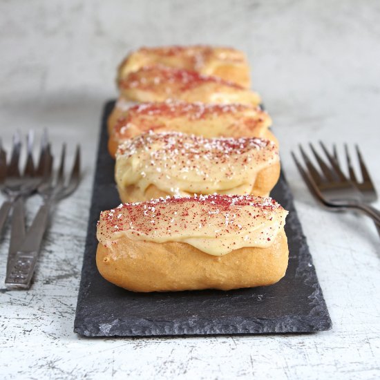 Rhubarb Cream Eclairs – GF