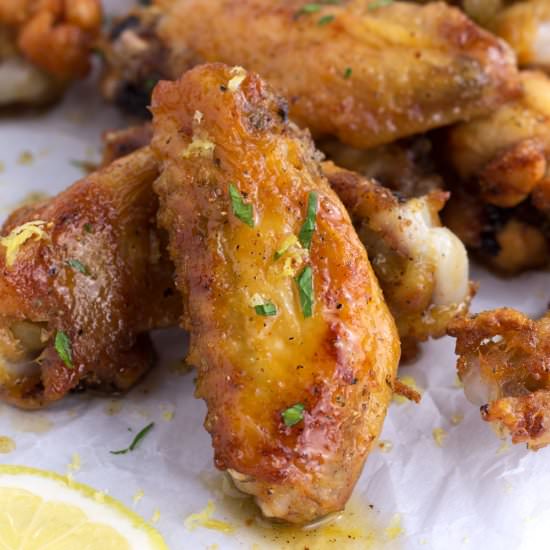 Crispy Honey Lemon Pepper Wings (Ba