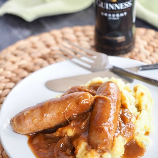 Traditional Bangers and Mash