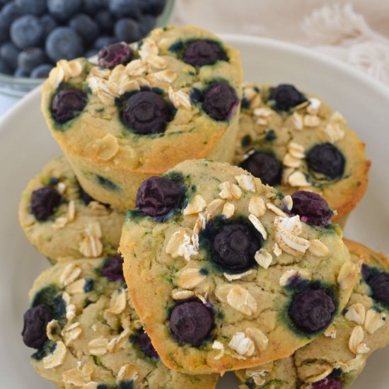 gf blueberry zucchini muffins