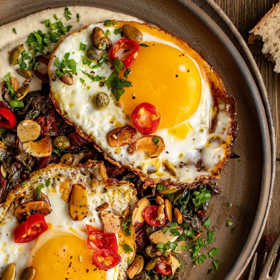 Calabrian chili fried eggs