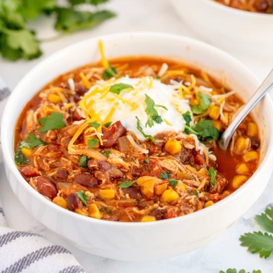 Crockpot Chicken Chili