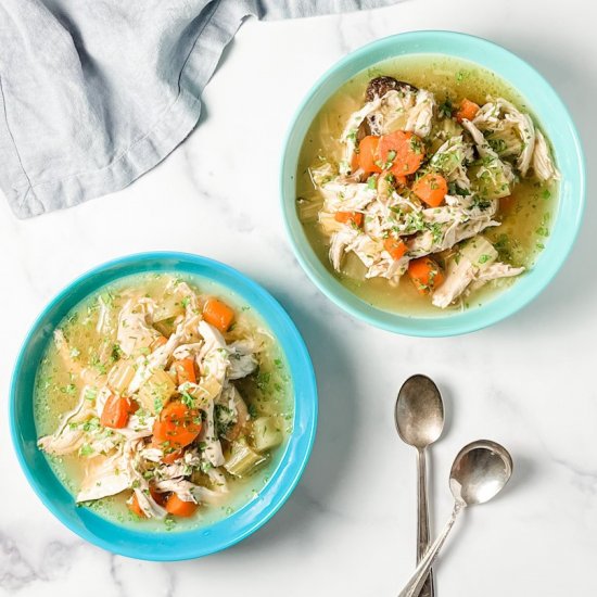 chicken stew with parmesan toasts