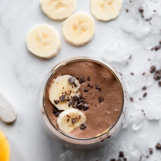 Chocolate PB Banana Smoothie