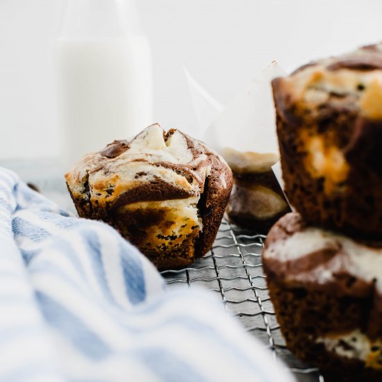 Chocolate Cream Cheese Muffins