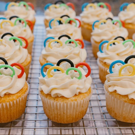 Olympic Ring Cupcakes