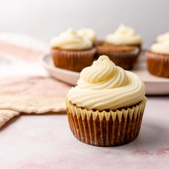 Carrot Cake Cupcakes with Pineapple