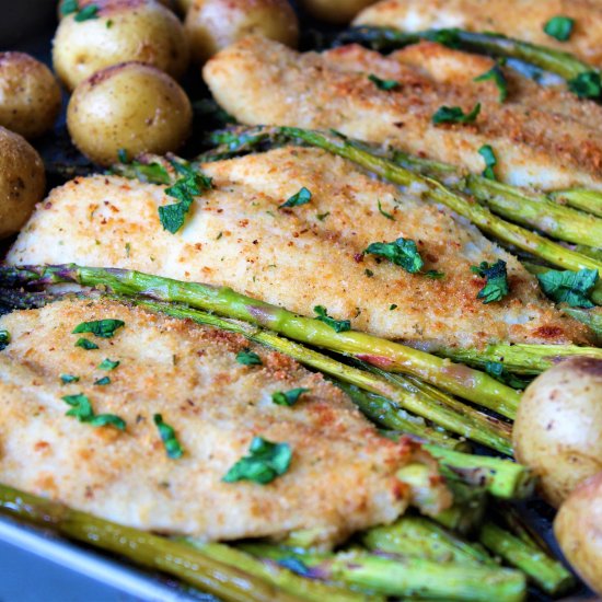 Oven Baked Breaded Flounder