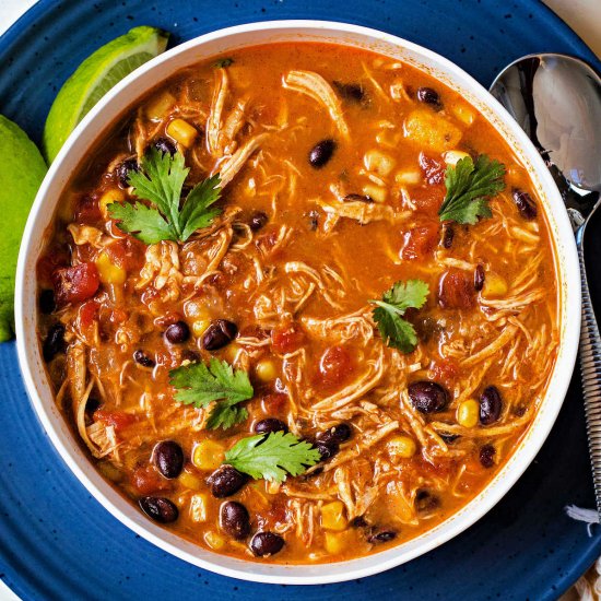 crockpot chicken enchilada soup