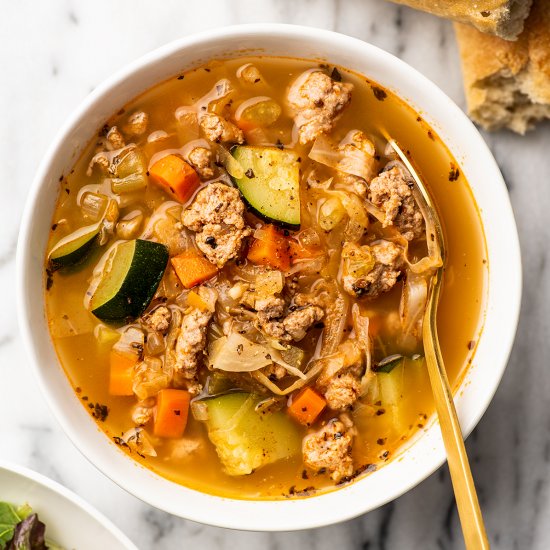 Ground Turkey Vegetable Soup