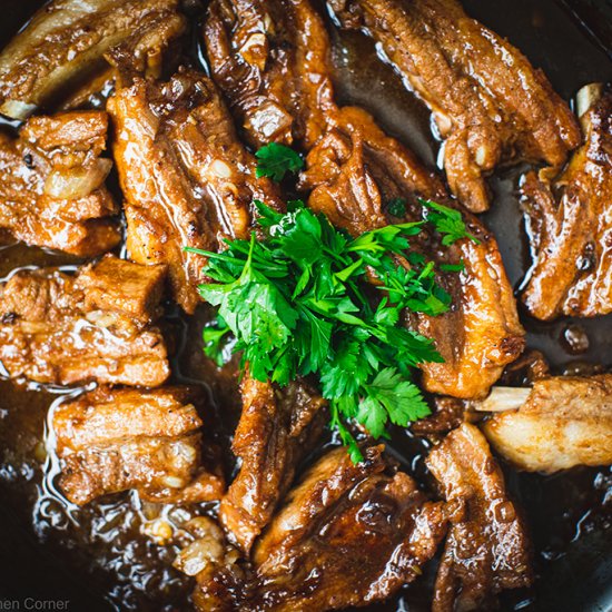 Toby’s Chinese-style ribs