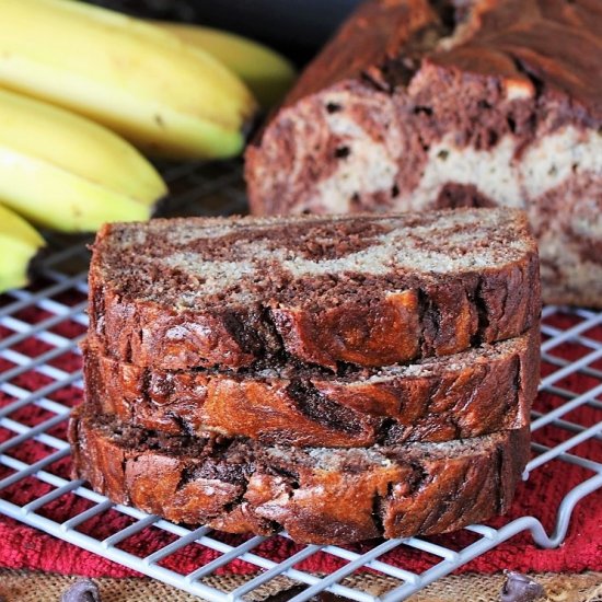 Chocolate Marble Banana Bread