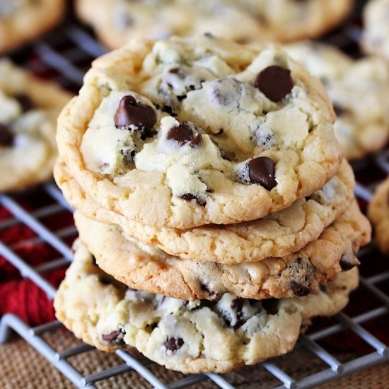 Chocolate Chip Cake Mix Cookies