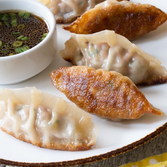 Pork and Water Chestnut Potstickers