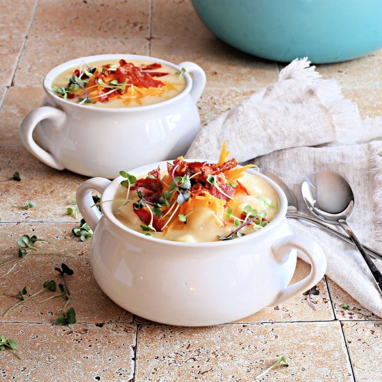 Bacon and Cheddar Potato Soup