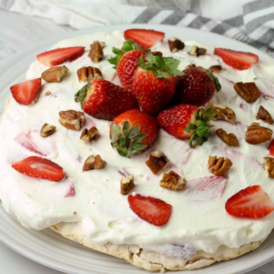 Strawberry Meringue Torte